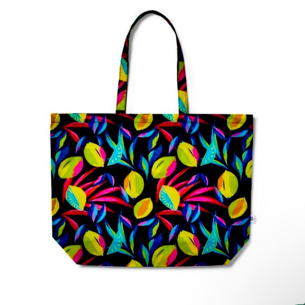 🆕 Tabitha Brown Lemon Print Reusable Tote Bag